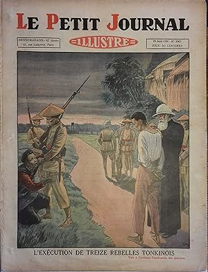 Le Petit journal illustré N° 2062 : Arrestation de treize rebelles tonkinois. (Gravure en premièr...