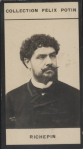 Bild des Verkufers fr Photographie de la collection Flix Potin (4 x 7,5 cm) reprsentant : Jean Richepin, homme de lettres. Dbut XXe. Vers 1900. zum Verkauf von Librairie Et Ctera (et caetera) - Sophie Rosire