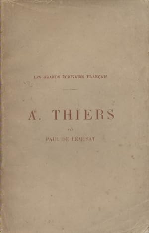 Seller image for A. Thiers. for sale by Librairie Et Ctera (et caetera) - Sophie Rosire