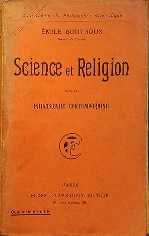 Bild des Verkufers fr Science et religion. zum Verkauf von Librairie Et Ctera (et caetera) - Sophie Rosire