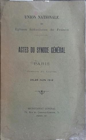 Actes du synode général.