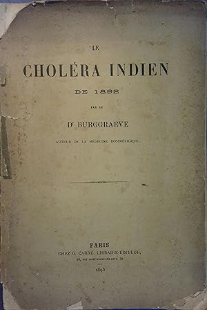 Imagen del vendedor de Le cholra indien de 1892. a la venta por Librairie Et Ctera (et caetera) - Sophie Rosire