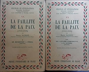 Bild des Verkufers fr La faillite de la paix. (1918-1939). zum Verkauf von Librairie Et Ctera (et caetera) - Sophie Rosire