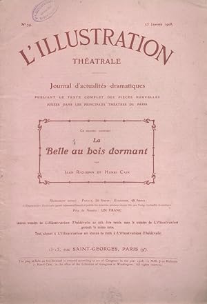 Image du vendeur pour L'Illustration thtrale N 79 contenant le texte de La Belle au bois dormant, frie lyrique en vers de Jean Richepin et Henri Cain. 25 janvier 1908. mis en vente par Librairie Et Ctera (et caetera) - Sophie Rosire