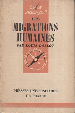 Seller image for Les migrations humaines. for sale by Librairie Et Ctera (et caetera) - Sophie Rosire
