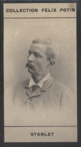 Image du vendeur pour Photographie de la collection Flix Potin (4 x 7,5 cm) reprsentant : John Rowland Stanley, explorateur. Dbut XXe. Vers 1900. mis en vente par Librairie Et Ctera (et caetera) - Sophie Rosire