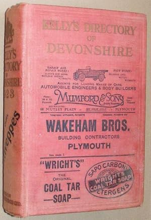 Kelly's Directory of Devonshire with coloured map 1923