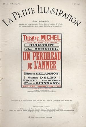 Seller image for La Petite illustration thtrale N 165 : Un perdreau de l'anne, comdie de Tristan Bernard. 19 juin 1926. for sale by Librairie Et Ctera (et caetera) - Sophie Rosire