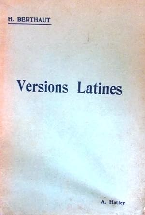 Seller image for Versions latines. for sale by Librairie Et Ctera (et caetera) - Sophie Rosire