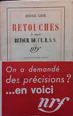 Seller image for Retouches  mon retour de l'U.R.S.S. for sale by Librairie Et Ctera (et caetera) - Sophie Rosire