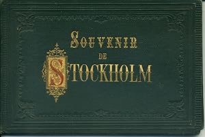 Souvenir de Stockholm. Brochure touristique comprenant un plan de la ville et un dépliant de 6 vo...