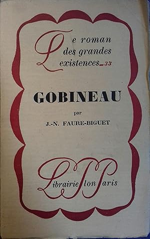 Seller image for Gobineau. for sale by Librairie Et Ctera (et caetera) - Sophie Rosire