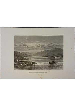 Imagen del vendedor de Loch Lomond et Ben Lomond. Vue prise d'Ichlavannah. Gravure extraite de la Gographie universelle d'Elise Reclus. Vers 1880. a la venta por Librairie Et Ctera (et caetera) - Sophie Rosire