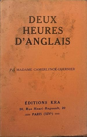 Imagen del vendedor de Deux heures d'anglais. a la venta por Librairie Et Ctera (et caetera) - Sophie Rosire