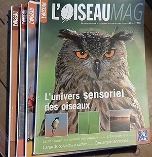L'Oiseau Magazine. Année 2010 complète. Numéros 98 à 101. Revue de la ligue française pour la pro...