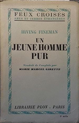 Seller image for Un jeune homme pur. for sale by Librairie Et Ctera (et caetera) - Sophie Rosire