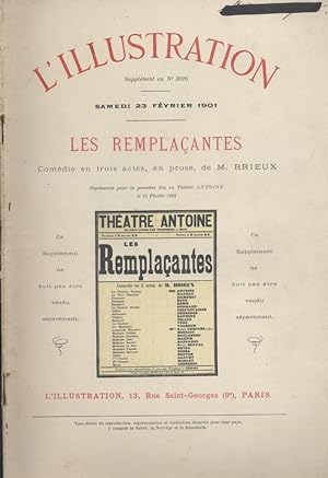 Seller image for L'Illustration (Supplment thtral du N 3026) : Les remplaantes, pice de Brieux. 23 fvrier 1901. for sale by Librairie Et Ctera (et caetera) - Sophie Rosire