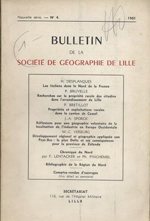 Seller image for Bulletin de la Socit de gographie de Lille. 1961-4. Nord - Lille - Cassel - Zlande for sale by Librairie Et Ctera (et caetera) - Sophie Rosire