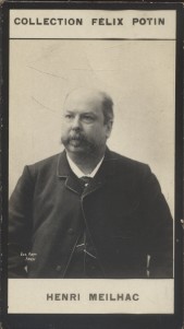 Image du vendeur pour Photographie de la collection Flix Potin (4 x 7,5 cm) reprsentant : Henri Meilhac, auteur dramatique. Dbut XXe. Vers 1900. mis en vente par Librairie Et Ctera (et caetera) - Sophie Rosire