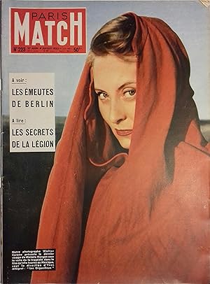 Paris Match N° 223 : Les émeutes de Berlin. - Les secrets de la Légion - Michèle Morgan en couver...