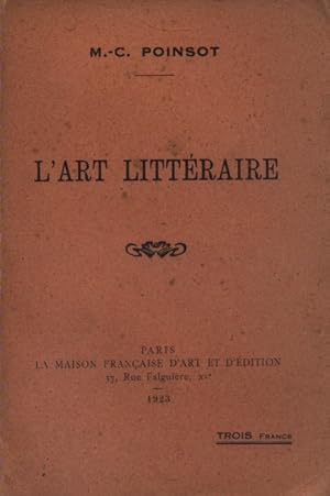 Imagen del vendedor de L'art littraire. a la venta por Librairie Et Ctera (et caetera) - Sophie Rosire