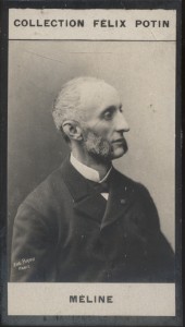 Seller image for Photographie de la collection Flix Potin (4 x 7,5 cm) reprsentant : Jules Mline, homme politique. Dbut XXe. Vers 1900. for sale by Librairie Et Ctera (et caetera) - Sophie Rosire