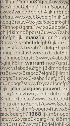 Seller image for Warrant. for sale by Librairie Et Ctera (et caetera) - Sophie Rosire