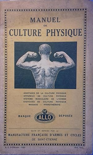 Imagen del vendedor de Manuel de culture physique. Vers 1925. a la venta por Librairie Et Ctera (et caetera) - Sophie Rosire