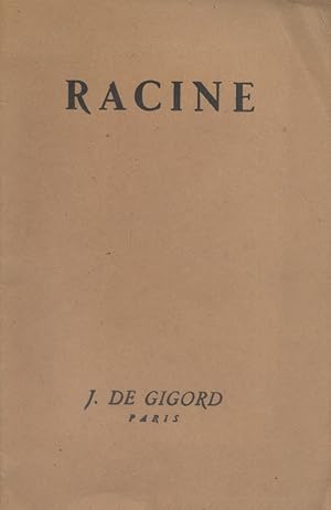 Racine. Tiré à part de la revue Enseignement chrétien et Studia.