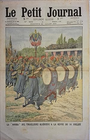 Le Petit journal - Supplément illustré N° 1183 : La Nouba des tirailleurs Algériens. (Gravure en ...