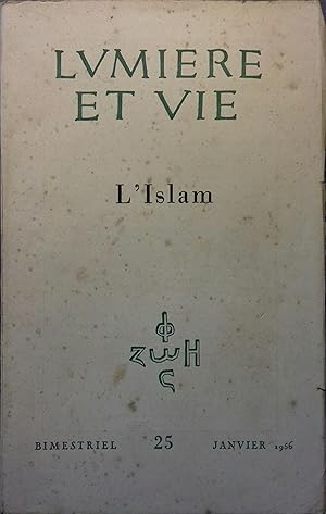 Seller image for Lumire et vie N 25. L'Islam. Janvier 1956. for sale by Librairie Et Ctera (et caetera) - Sophie Rosire