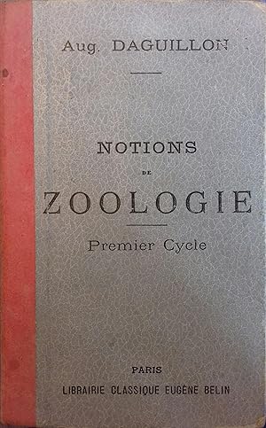 Seller image for Notions de zoologie. A l'usage de l'enseignement secondaire. Premier cycle. for sale by Librairie Et Ctera (et caetera) - Sophie Rosire