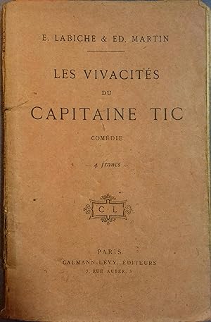 Bild des Verkufers fr Les vivacits du Capitaine Tic. Comdie en 3 actes. Vers 1930. zum Verkauf von Librairie Et Ctera (et caetera) - Sophie Rosire