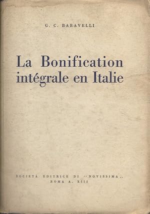 Bild des Verkufers fr La bonification intgrale en Italie. Vers 1933. zum Verkauf von Librairie Et Ctera (et caetera) - Sophie Rosire