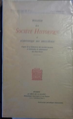 Bulletin de la Société historique et Scientifique des Deux-Sèvres. Deuxième série. Tome XIII. N° ...