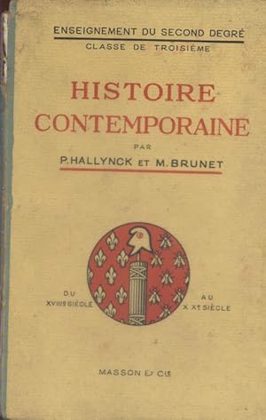 Bild des Verkufers fr L'poque contemporaine. Classe de troisime. zum Verkauf von Librairie Et Ctera (et caetera) - Sophie Rosire