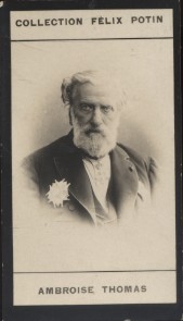 Imagen del vendedor de Photographie de la collection Flix Potin (4 x 7,5 cm) reprsentant : Ambroise Thomas, compositeur. Dbut XXe. Vers 1900. a la venta por Librairie Et Ctera (et caetera) - Sophie Rosire