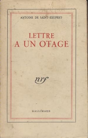 Image du vendeur pour Lettre  un otage. mis en vente par Librairie Et Ctera (et caetera) - Sophie Rosire