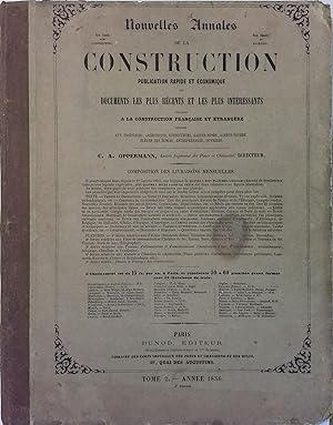 Nouvelles annales de la construction. Tome 2. Année 1856. Publication rapide et économique des do...