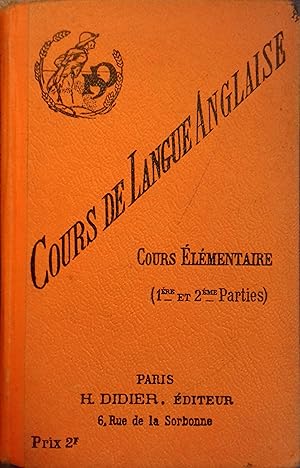 Seller image for Cours de langue anglaise. Cours lmentaire. Dbut XXe. Vers 1900. for sale by Librairie Et Ctera (et caetera) - Sophie Rosire