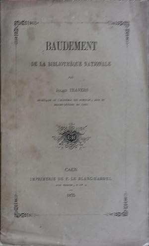 Seller image for Baudement, de la Bibliothque Nationale. for sale by Librairie Et Ctera (et caetera) - Sophie Rosire