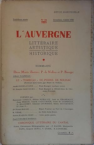 Seller image for Deux morts illustres : Pierre de Nolhac et Paul Bourget for sale by Librairie Et Ctera (et caetera) - Sophie Rosire