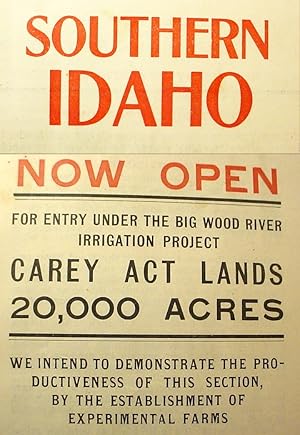 Southern / Idaho / You Are Not Too Late / 20,000 / Acres Yet Remain Under The Big Wood / River Ca...