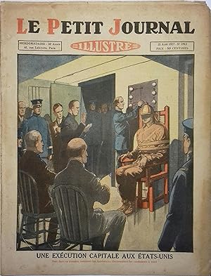 Le Petit journal - Supplément illustré N° 1913 : Exécution capitale aux Etats-Unis. (Gravure en p...