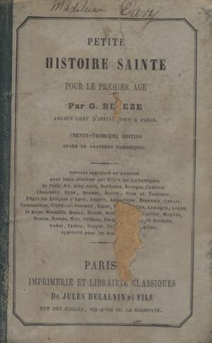 Imagen del vendedor de Petite histoire sainte pour le premier ge. a la venta por Librairie Et Ctera (et caetera) - Sophie Rosire