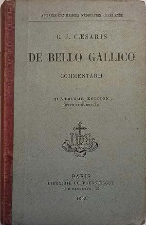 Image du vendeur pour De bello Gallico. Commentarii. mis en vente par Librairie Et Ctera (et caetera) - Sophie Rosire