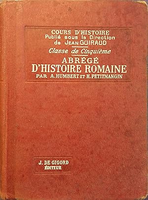 Image du vendeur pour Abrg d'histoire romaine. Classe de cinquime. mis en vente par Librairie Et Ctera (et caetera) - Sophie Rosire