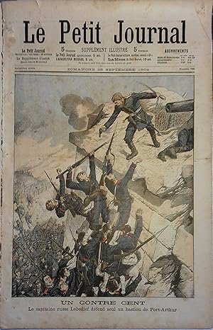 Le Petit journal - Supplément illustré N° 723 : Un contre cent : Le capitaine russe Lebedief défe...