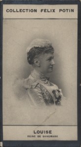 Imagen del vendedor de Photographie de la collection Flix Potin (4 x 7,5 cm) reprsentant : Louise - Reine de Danemark. Dbut XXe. Vers 1900. a la venta por Librairie Et Ctera (et caetera) - Sophie Rosire