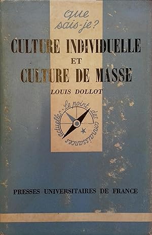 Seller image for Culture individuelle et culture de masse. for sale by Librairie Et Ctera (et caetera) - Sophie Rosire